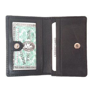 Lambskin Leather Mini Card RFID Wallet #8167